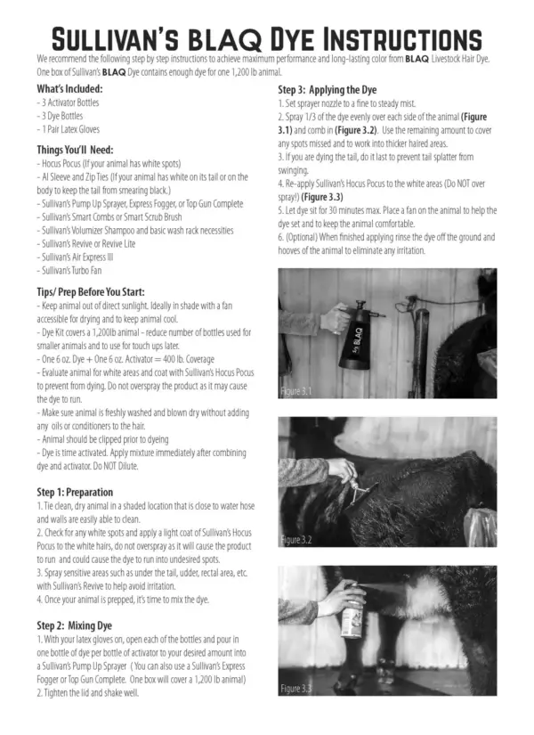 BLAQ Livestock Hair Dye