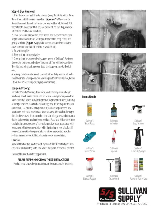 BLAQ Livestock Hair Dye