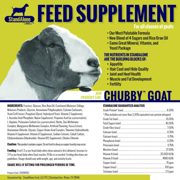 Stand Alone Chubby Goat 1 Gal