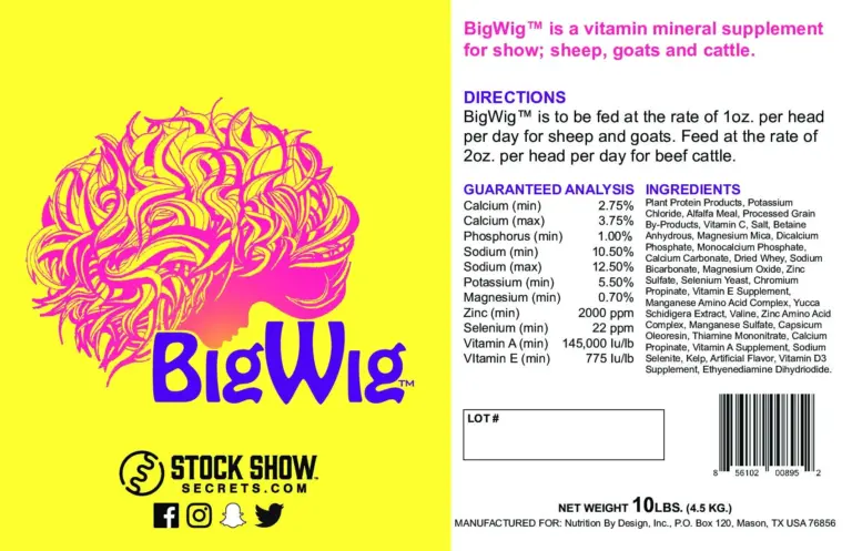 BIG WIG 10LB by Stock Show Secrets - Image 2