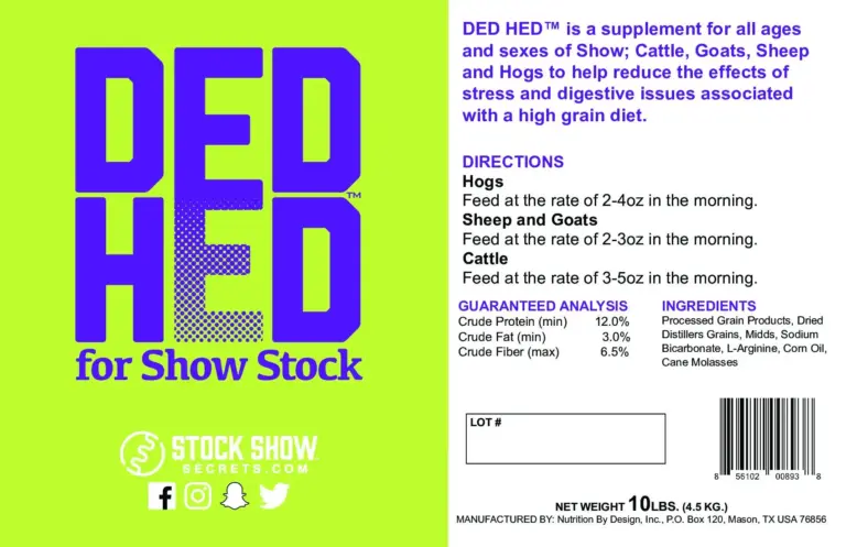 DED HED 10LB by Stock Show Secrets - Image 2
