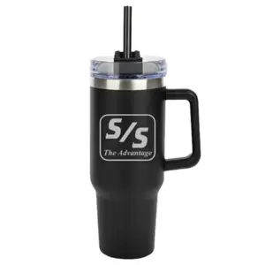 40oz S/S Stainless Steel Tumbler -Black