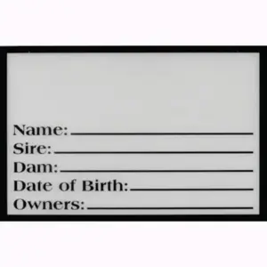 PLEXIGLASS PEDIGREE SIGN