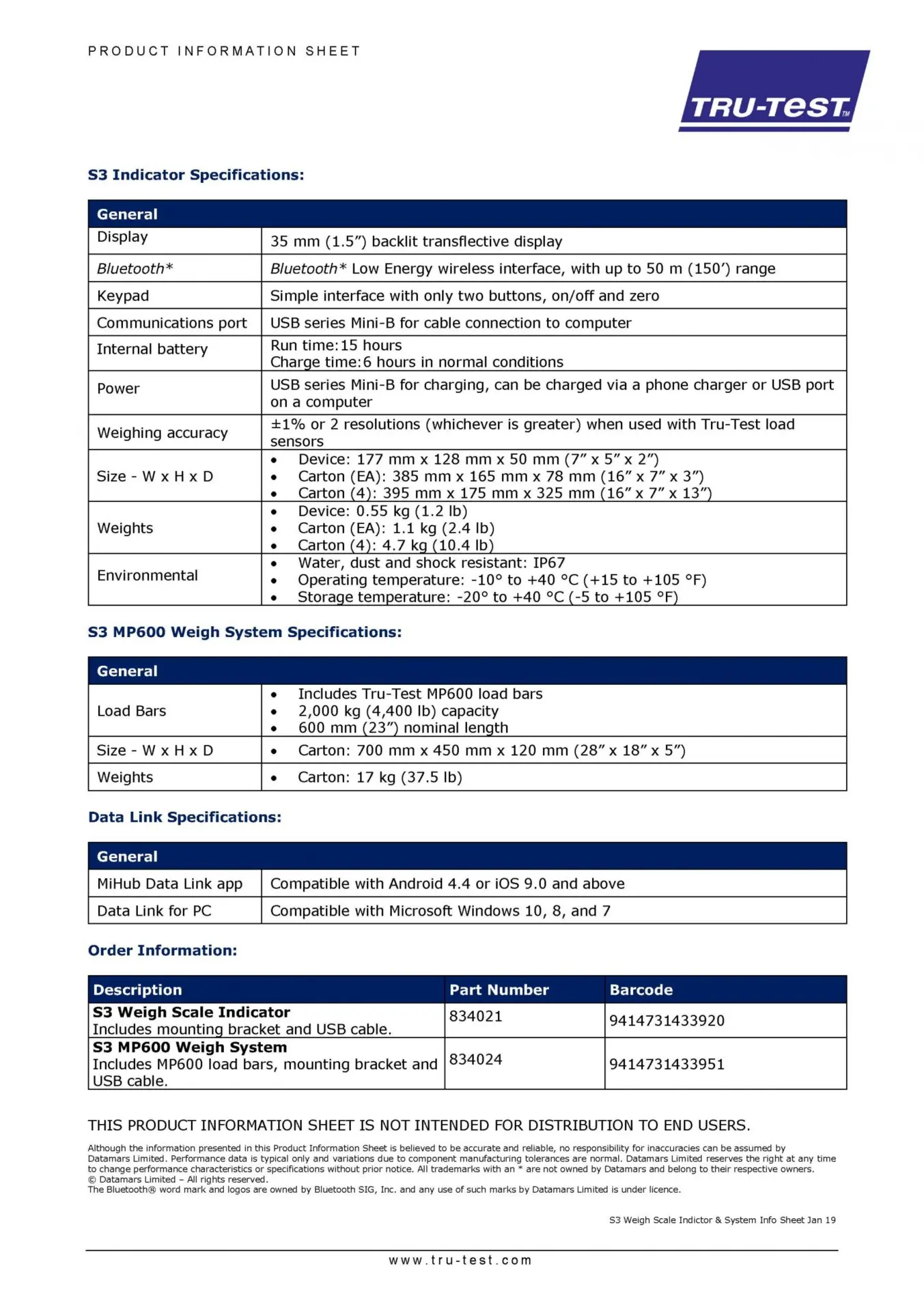 TRU-TEST S3 LIVESTOCK SCALE - Image 3