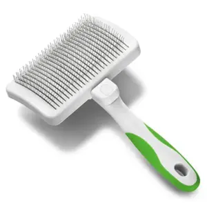 SELF-CLEANING SLICKER BRUSH