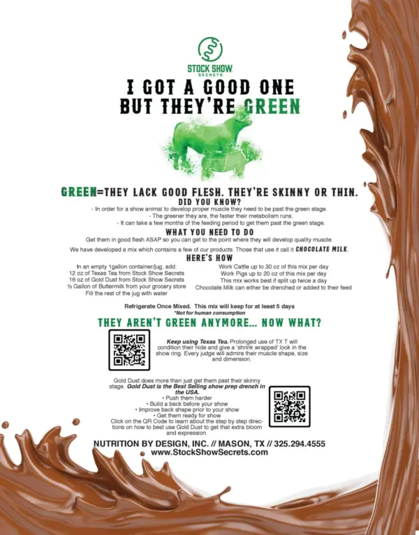 Texas tea gallon by stock show secrets