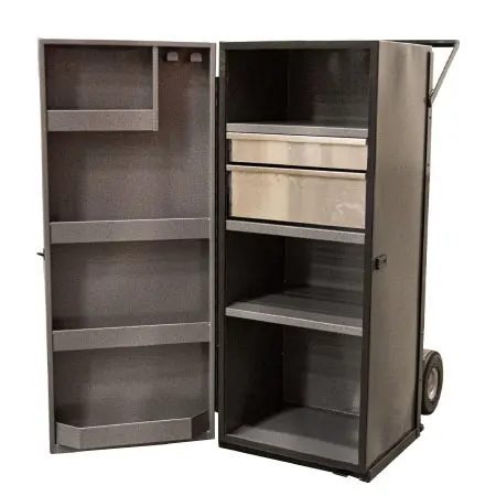 5 ft. Gray Powder Coated Steel Upright Dolly Box - Image 2