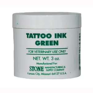 TATTOO INK, GREEN JAR