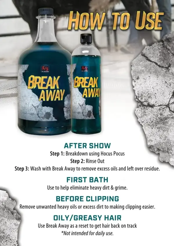 Break Away Anti-Residue Shampoo, 32oz