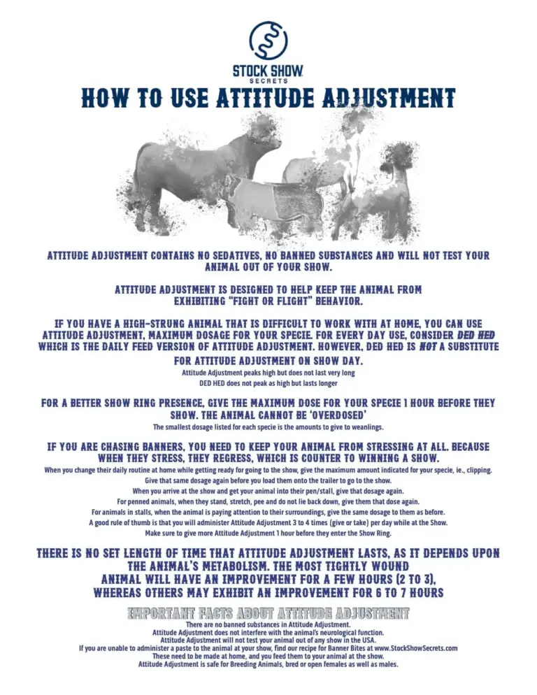 Attitude adjustment 60cc by stock show secrets - image 3