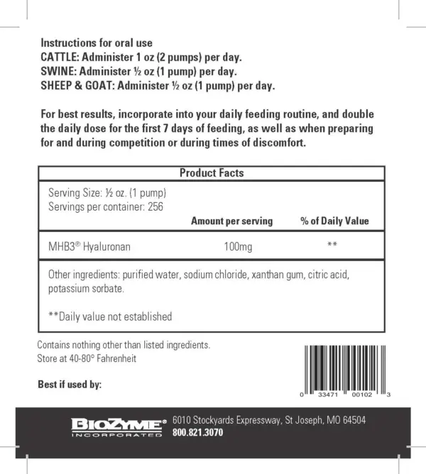 Sure champ® joint juice, gallon