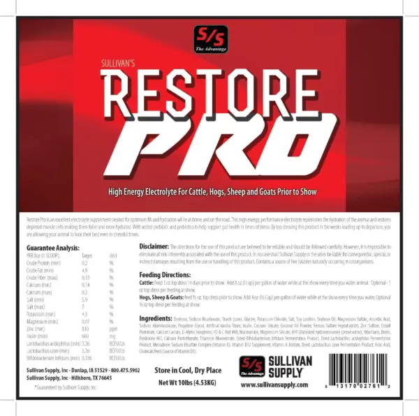 Restore pro, 10lb