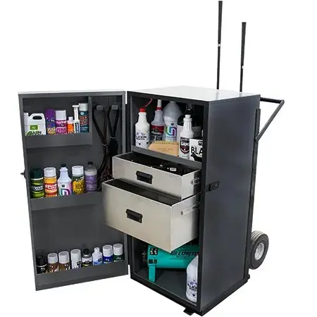 4 ft. Powder Coated Steel Upright Dolly Box