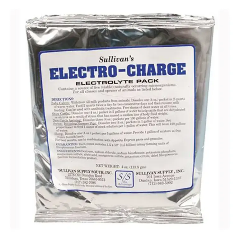 Electrocharge granule, packet