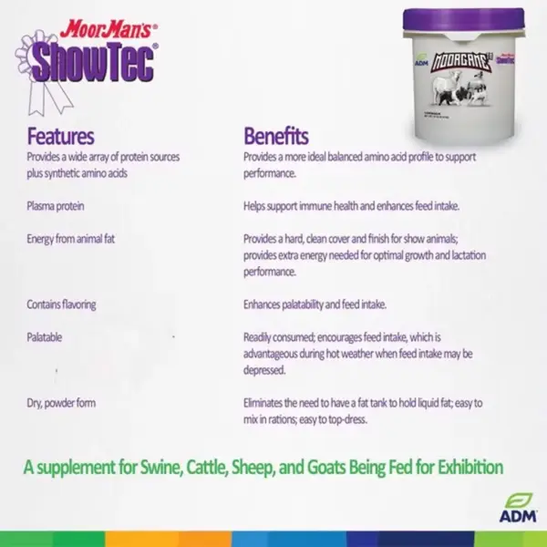 Moorman’s showtec moorgame, 18 lb.