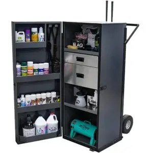 5 ft. Gray Powder Coated Steel Upright Dolly Box