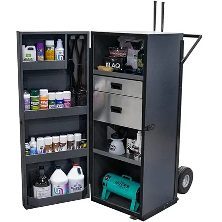 5 ft. Gray Powder Coated Steel Upright Dolly Box