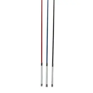 36" White Handle Whip w/Chrome Tip